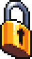Pixel-Art-Icon eines Schlosses
